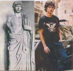 iafeh:lookalikes - Eleusis Antinous and car