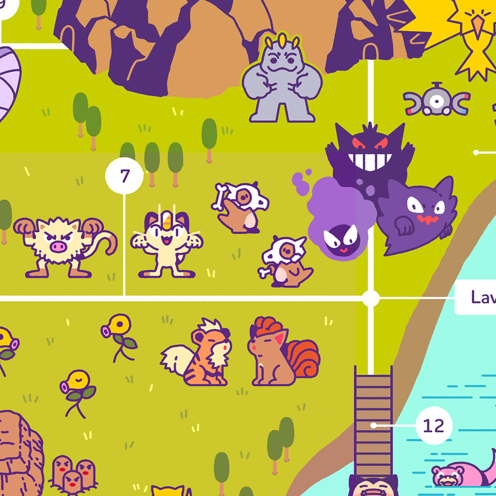 byronb: Happy Pokemon Day everyone! I finished this map of the Kanto region just
