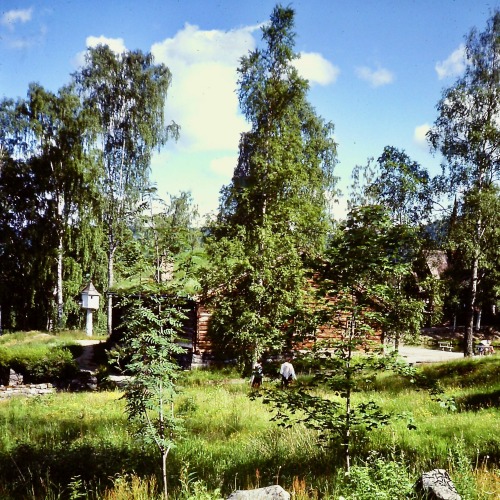 Maihaugen folkemuseum, Lillehammer, Norge, sommer 1984.A little bit of summer for the middle of wint