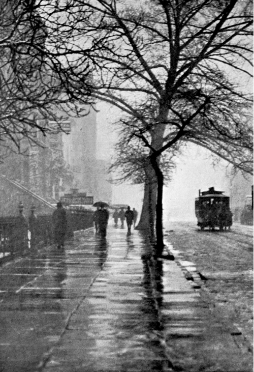 luzfosca:  John Beeby A Wet Foggy Day, New York, 1899 Thanks to undr 