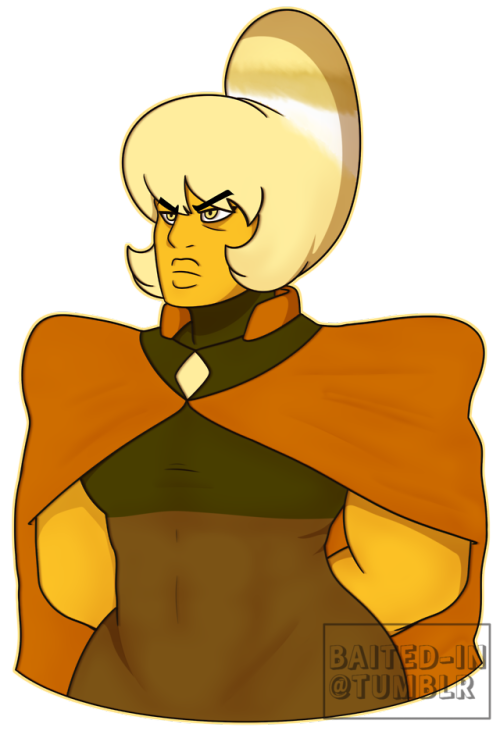 molded-from-clay:  baited-arts:Isn’t very good like I was planning to do because I’m very tired.@molded-from-clay‘s Honey Yellow Agate  Shush, she looks fantastic! ♡♡♡ And super intimidating!! Thank you for drawing her!