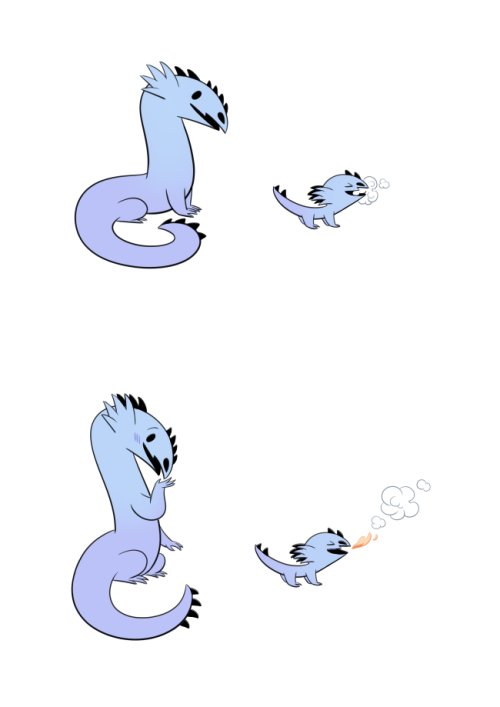 jack-the-lion:  stutterhug:  Practice Makes Perfect. Tapastic. Twitter.  Dat baby dragon though! X3 