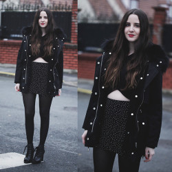 fashion-tights:  Black on Black (by Justine