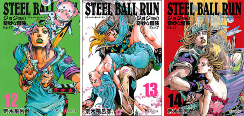 highdio:  Complete Steel Ball Run bunko covers. 