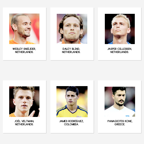 xv15v-deactivated20171210:  The most beautiful players of World Cup 2014. (x) 