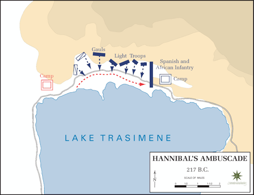 Battle of Lake Trasimene: summaryYou can also see a video here.For a summary of the Second Punic War