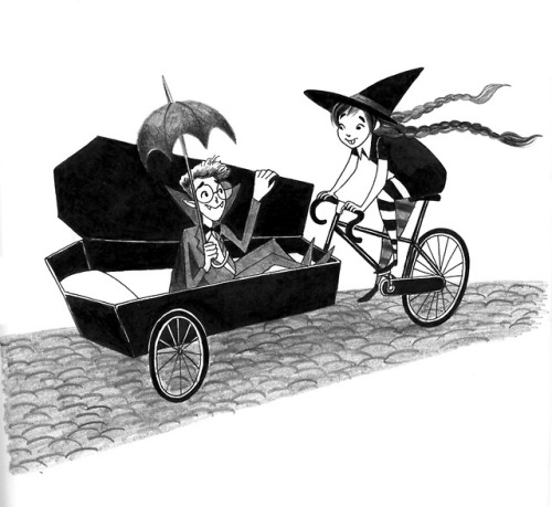 Finally updating this blog with a few of my favourites from Inktober. My theme was witches riding th