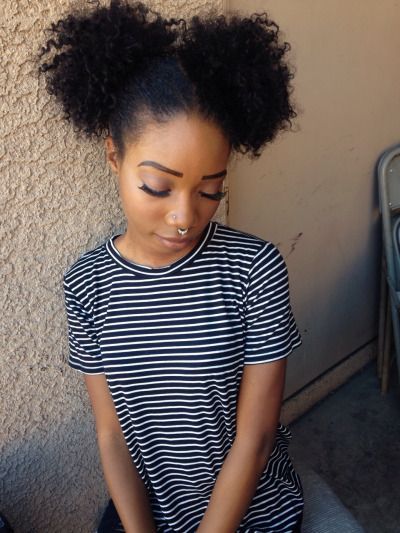 naturalhairqueens:those afro puffs are so cute though!