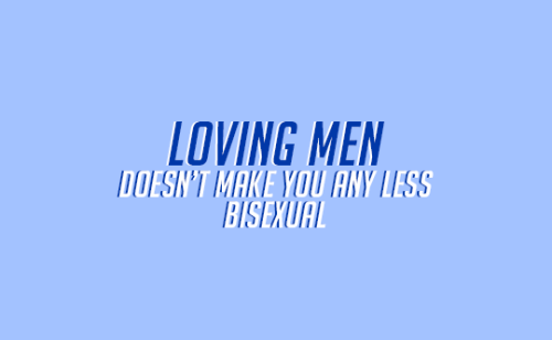 caduceusangels:Being bisexual is okay. Embrace it.