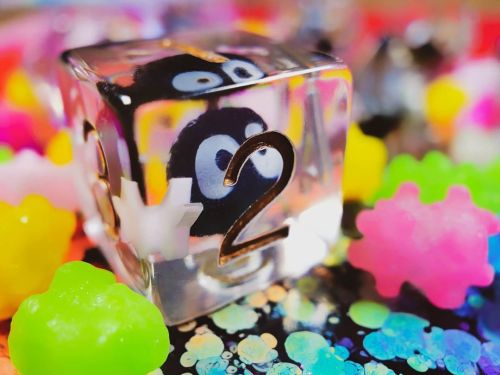 I’m absolutely thrilled to showcase these adorable Soot Sprite dice by @heartbeatdice. They&rs