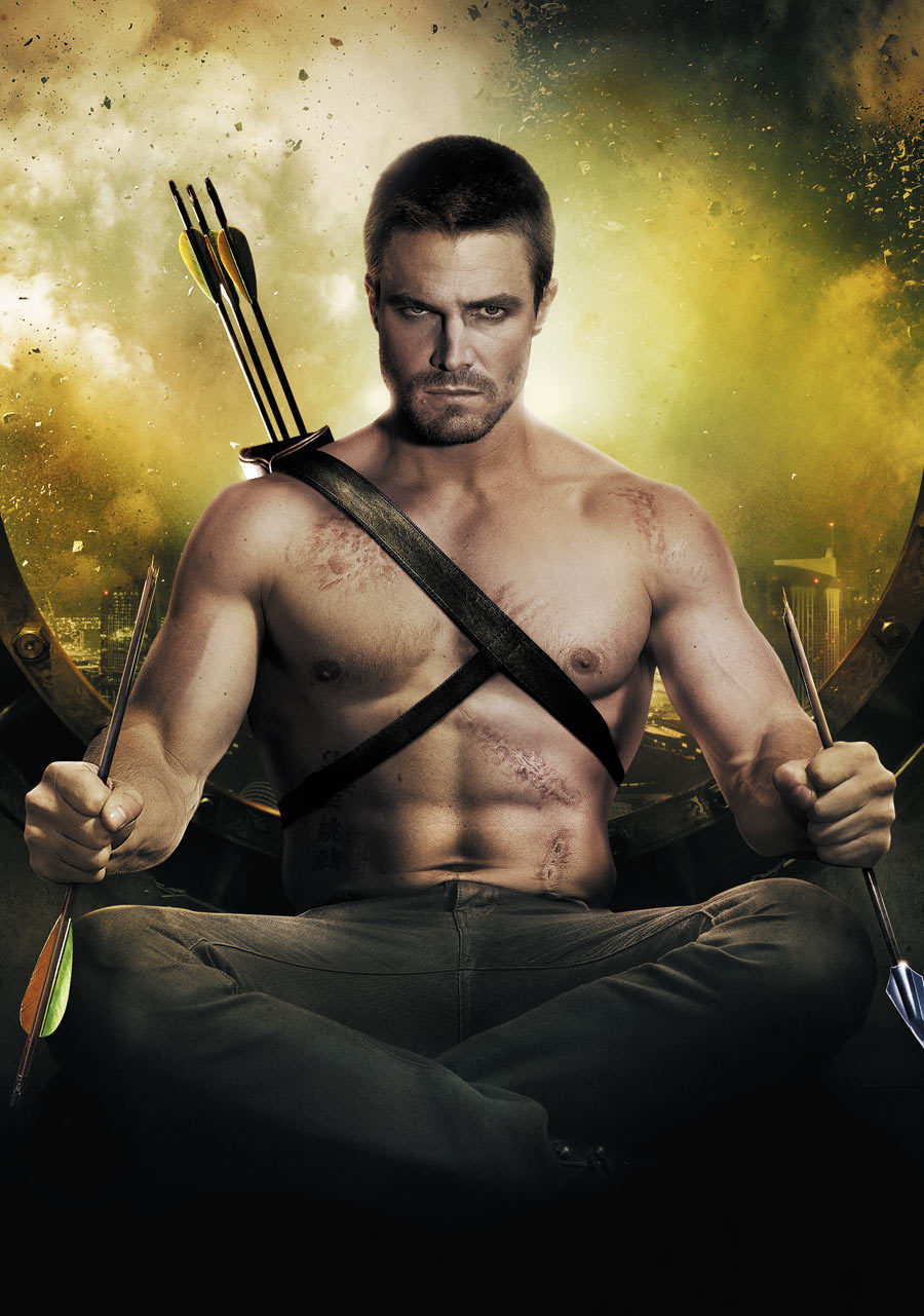  CW&rsquo;s Arrow stars Stephen Amell (&ldquo;Hung&rdquo;) as Oliver