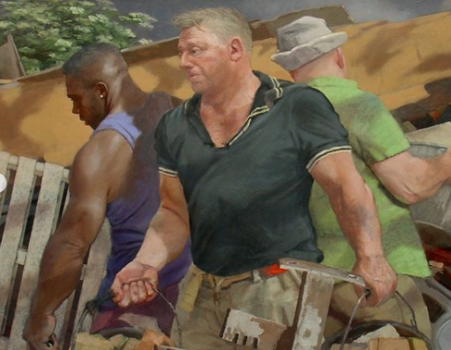 alanspazzaliartist:Whistle While They Work. The Men of Michael Murfin