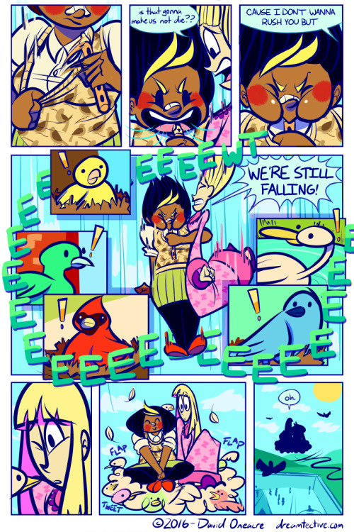 davidoneacre:Realized there’s no real example of how Dreamtective usually looks on my art blog, so in no actual order, here’s a selection of my favorite pages. You can read it here.