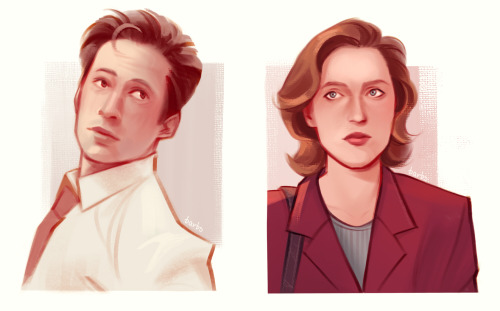 barbsart: I started watching The X-Files this winter break, and I love Mulder &amp; Scully so mu