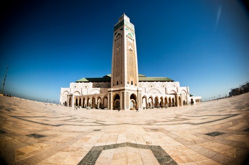 Fish-Eye View of Hassan II Mosque (Casablanca, Morocco)Originally found on: islamandart