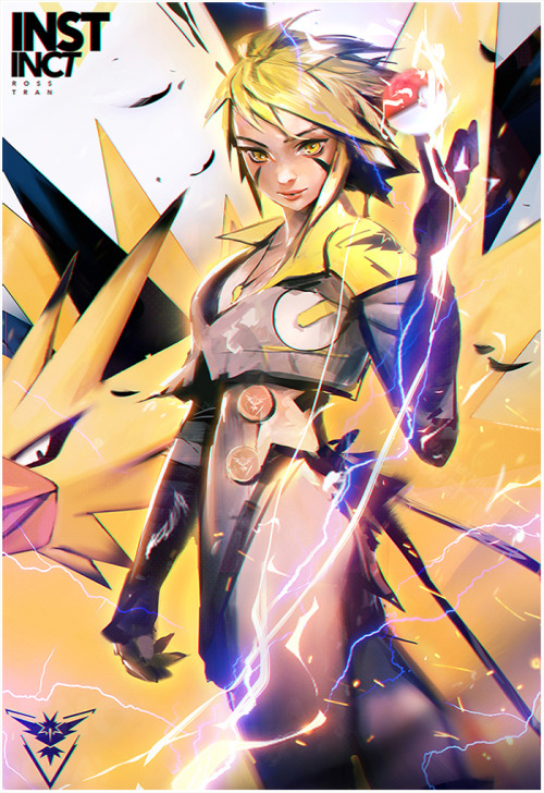 rossdraws:  AHH Thanks for the amazing response. Here’s the whole set of the Pokemon Series based off the birds! Hope you enjoyed it (⊙ヮ⊙)* Mystic | Instinct | Valor * 