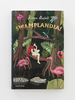 emmalofstrom:  Karen Russell’s magical novel about a young alligator wrestler and her adventures in Florida swampland has been translated into Swedish and I’ve designed the cover. The book is published by Leopard förlag, there’s a nice review