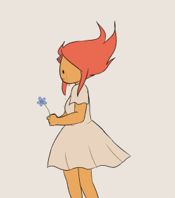 toastffles:I had a dream that Flame Princess touched a flower without burning it. Let this baby enjoy nature pls