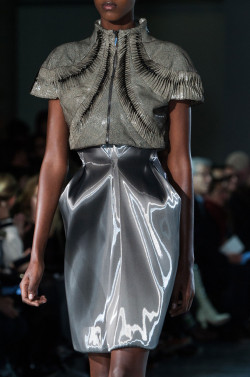 mademoisellefashionn:  vogue-is-viral:  Iris Van Herpen Fall 2014  Bonjour,nous sommes Katarina et Violeta. Nous adorons la mode