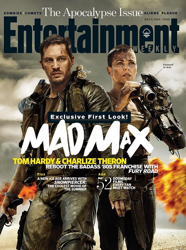 Prep for the end alongside Tom Hardy & Charlize Theron, stars of our Apocalypse Issue and the badass 80s reboot, Mad Max: Fury Road.
Get a sneak peek at the cover story here.
Photo credit: Jasin Boland for EW