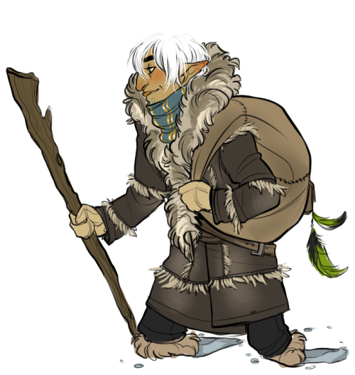 erliinas:sinistersaz:zlevin:trash elf in the snowI feel like he’s watching Hawke who’s j