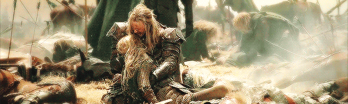 tossme:  &ldquo;Éowyn, Éowyn!” cried Éomer amid his tears. But she opened