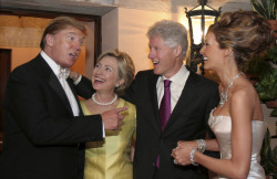 jeranism:  It’s all a joke. All fun and games. All at our expense,    I bet they had a 4-way that night, freaks. (honestly between the two I’d go for Hillary in a heartbeat, older blond women have always been a turn on especially ones with money