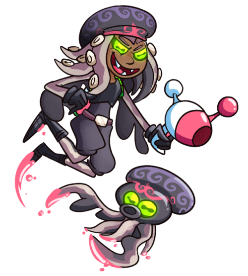Commission for a friend! An Octorok Octoling (specifically based on some from The Wind Waker) and a 