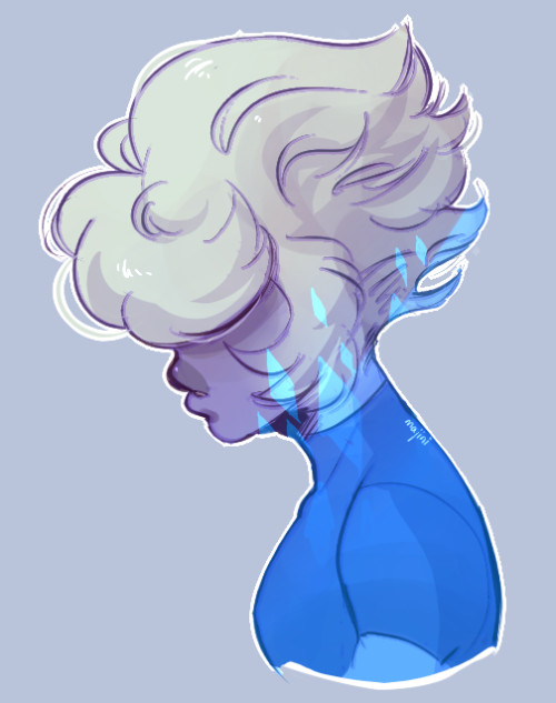 majinii:some sapphire with short hair (and cropped) i drew long time ago but that i just stumbled on