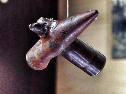 Two collided bullets from the Battle of Gallipoli.