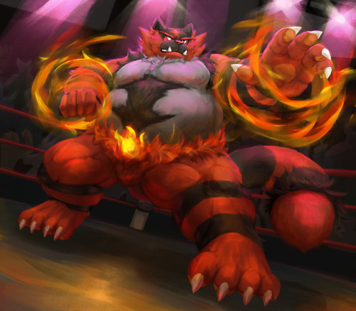 ralphthefeline:Decided to draw pudgy Ralph as a pudgy Incineroar, and calling it IncineRalph XD Bet 