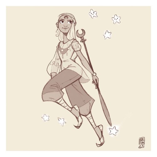  The Moon . Daily Character . . . . #girl #magical #moon #counter #star #stars #character #character