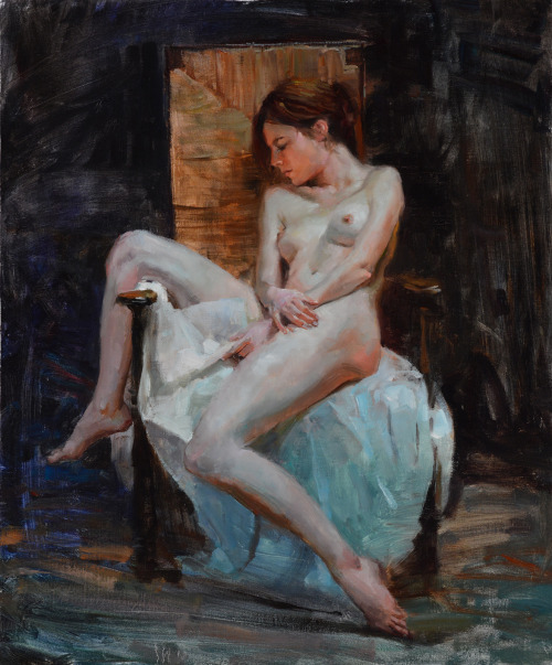 ewallisartist:  Nude At Rest 24x20in. o/l, Eric Wallis 2015 