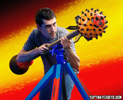 50shadesofkomaeda:  prince-of-the-iron-fist:  yup-that-exists:  The Nerf Nuke Introducing the most epic Nerf weapon of all time! The Nerf Nuke is a rocket that launches in the air and shoots out 80 Nerf darts in every possible direction. It’s the holy
