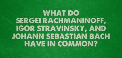 cousinfacts:  Sergei Rachmaninoff, Igor Stravinsky,