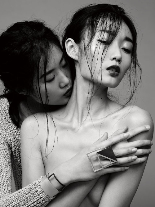 fromobscuretodemure:Xiao Wei and Yi Fei Li by Barrett Sweger for Creem Magazine #7 Spring 2013.