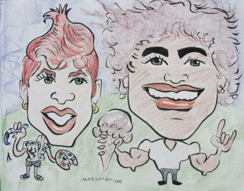 Porn Pics These are caricatures I did at Dairy Delight