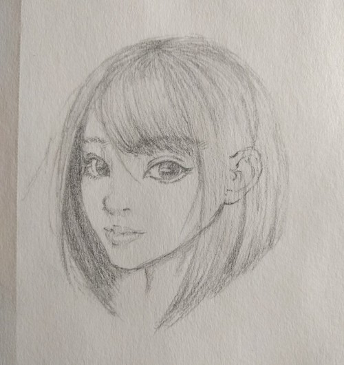 Drawing form life has really helped me with the positioning of the facial features.Made with a .5mm 