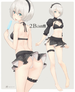 caskitsune:  「 2Bikini 」 | 弾(阿弾)※Permission was granted by the artist to upload their works. Make sure to rate/retweet the original work!