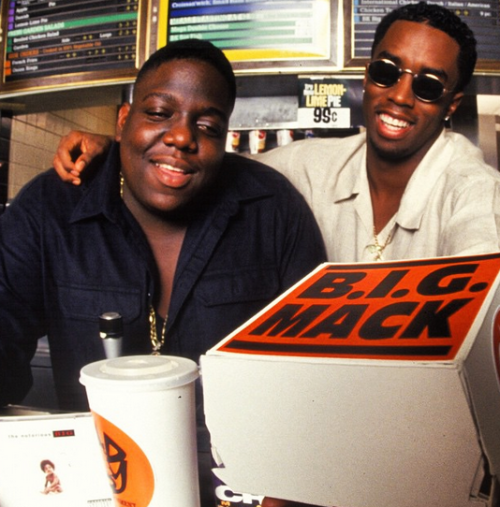 90shiphopraprnb:Notorious B.I.G and Puff Daddy | 1993 - by Chi Modu