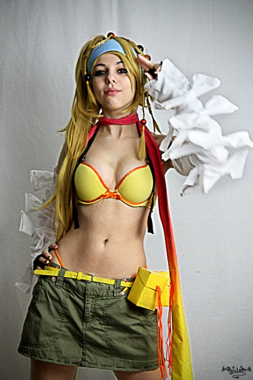 Porn photo sakafai:  Sexy and nice Rikku cosplay from
