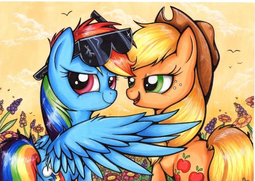 mlpfim-fanart:  Walking on Sunshine - AppleDash by MyLittleSuki   c: