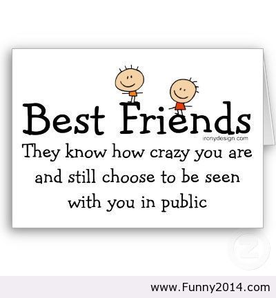 Funny quotes about friendship