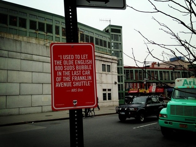 buzzfeedmusic:  These hip hop lyric sign posts need to stay up forever.  