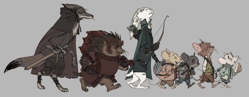 nunyabizni:radiationdude:“what if, LOTR but little animated animals.” by jessica a. m@kouvostoliitto