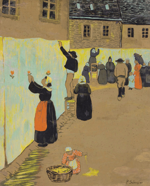 artisaword:Paul Sérusier (1864–1927)La fête Dieu à Huelgoatc. 1891–1