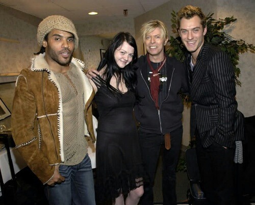 queeniestargazer:
“ Lenny Kravitz Meg White David Bowie and Jude Law
”