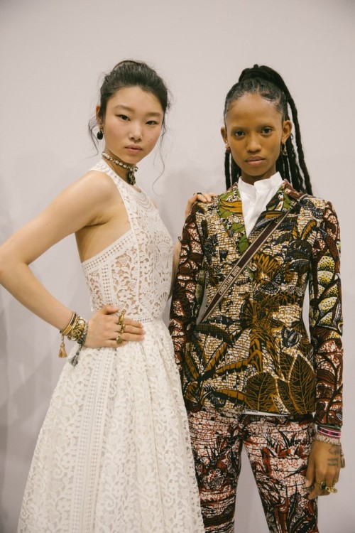 Yoon Young Bae and Adesuwa Aighewi at Christian Dior Resort 2020