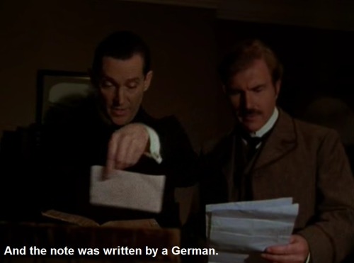 the-red-corpse:The Adventures of Sherlock Holmes: Season 1, Episode 1A Scandal in Bohemia