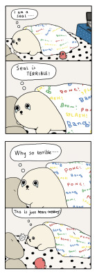 somanyseals:when seal is feeling terrible about itself.